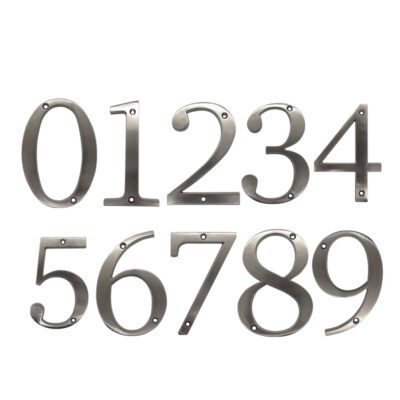 Numéro de maison métal brossé